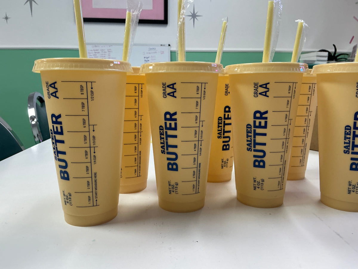 Butter drinking cup