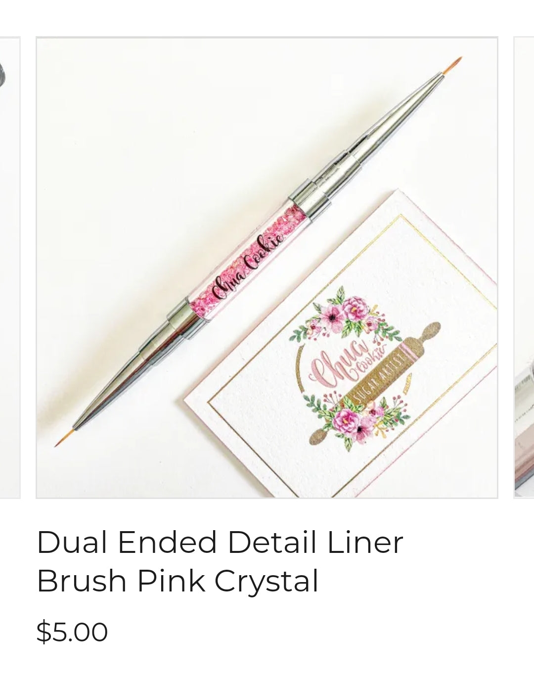 Chua Dual Ended Liner crystal Brush