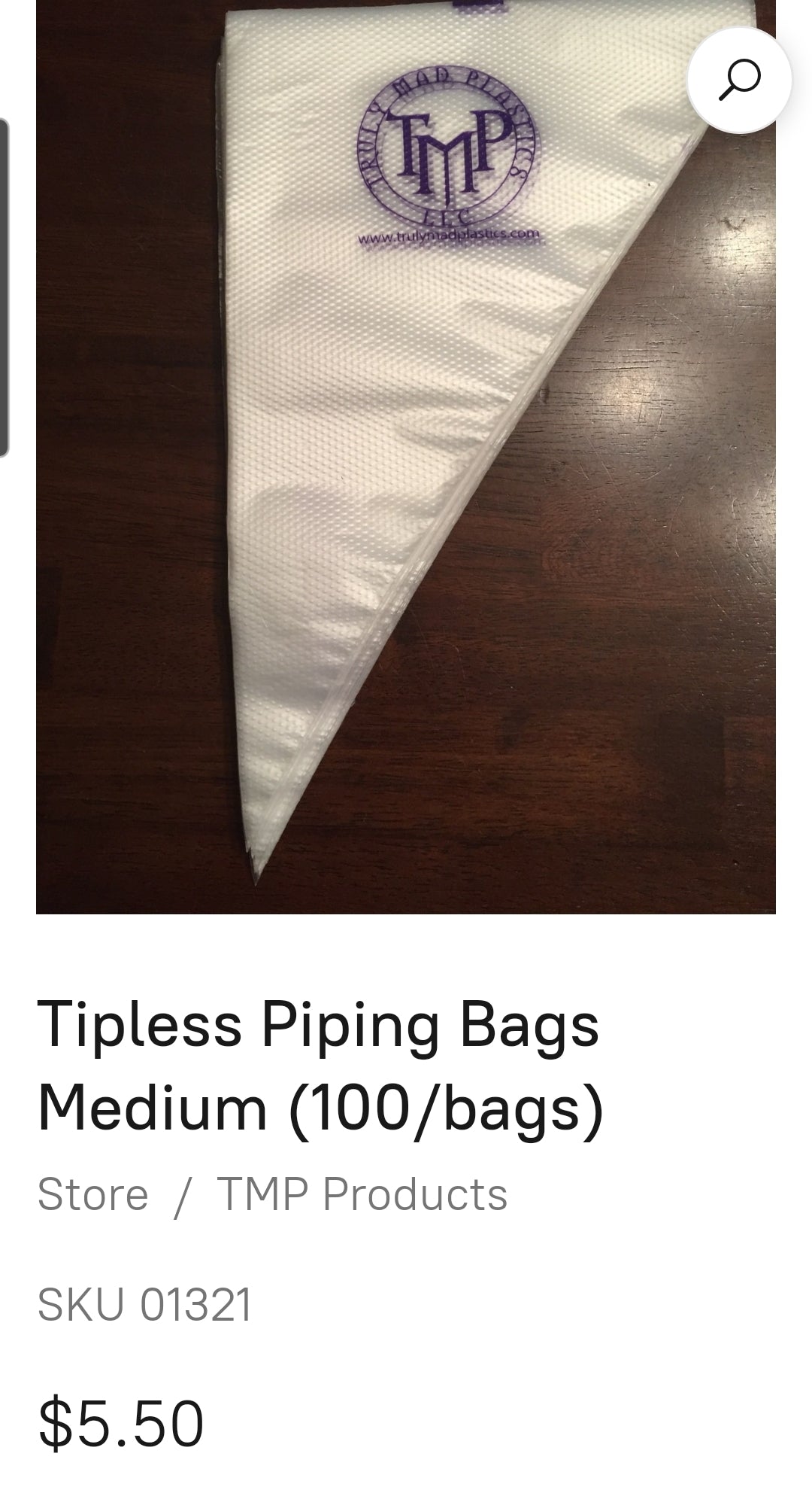 Tipless Piping Bag
