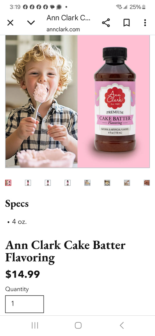 Ann Clark Birthday Cake Flavoring